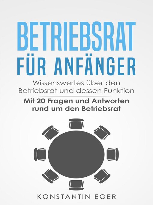Title details for Betriebsrat für Anfänger by Konstantin Eger - Available